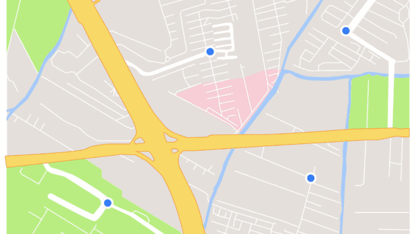 A simplified map that can be used for wayfinding
